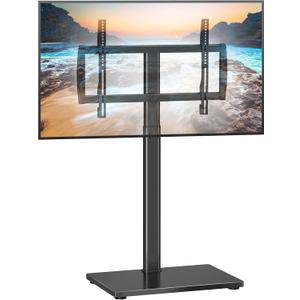 Universal Pedestal TV Stand with Bracket for 32"-75" TVs Floor TV Stand w/Cable Management Holds 132lbs Max VESA 600x400mm TS004H