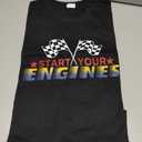 Racing Shirts for Women Checkered Flag T-Shirt Race Day Tee If You Ain't First You're Last Tee Top (Small)