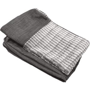 Furhaven Replacement Dog Bed Cover Luxe Faux Fur & Performance Linen Sofa-Style, Machine Washable - Charcoal, Jumbo Plus (XX-Large)