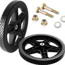 AR-PRO 14-Inch Lawn Mower Wheels - Replacement 14" Push Lawn Mower Wheels with 1-3/4" Width Hub and 1/2" Bearings - Fit for Standard Lawn Mowers, Pressure Washers, Generators and More (2-Pack)
