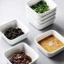 Lawei 12 Packs Ceramic Dip Bowls Set - 3 oz Condiments Server Dishes Mini Bowls Soy Sauce Dish for Sauce, Vinegar, Ketchup, BBQ and Party Dinner