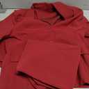 Allegra K Women 2 Piece Skirt Set Suit Business Blazer and Pencil Skirt Office Work Interview Church Outfits (Wine Red, Large)