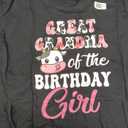 Grandma of The Birthday Girl Farm Cow 1St Birthday Girl T-Shirt M