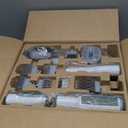 Sweetcrispy Professional Pet Grooming Vacuum Kit with Cordless Low Noise Dog Clippers, 2.5L Cup, 3 Suction Modes, and 5 Groomer Tools for Cats, Other Animals Hair Trimmer (White)