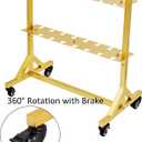 Champagne Wall Holder for Party Holder Up to 80 Cups, 5 Layer Movable Champagne Flute Holder Display, Metal Champagne Wall Stand, Drink Wall for Wedding, Bar Decor (Gold)