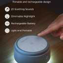 Momcozy Sound Machine for Baby | Portable White Noise Sound Machine for Sleep Rechargeable | 20 Sleep Sounds White Noise Machine with Nursery Night Light | Travel Sleep Sound Machine Battery Based