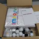 Fairy Lights Battery Operated 23.8Ft 20 LED Globe String Lights, Shatterproof G50 Edison Lights String with Remote Timer, Warm White Christmas Lights for Bedroom Camping Balcony Christmas Tree Decor