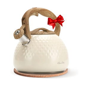 Tea Kettle, Tea Pot for Stovetop, 2.8L Whistling Kettle with 5-Layers bottom, Food Grade Stainless Steel Kettles with Hot-Resistant Handle Gas Electric Applicable