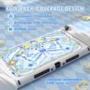 PlayVital Magic Wings Protective Case with Stand for Nintendo Switch 2 | Joycon Silicone Grips, PC Console Hard Shell, 2 Joystick Caps | Cute Animal Accessories Dockable Cover for Switch 2 - White