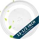 Microwave Glass Plate 13.5 inch F06015Q00AP Replacement for Pana-Sonic Frig-idaire G-E, 13.5 inch Microwave Glass Turntable Plate Replace 5304464116 A06014T00AP WB49X10114 5304509621 by Fetechmate
