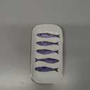 FYSUIMU Sardines Trinket Tray Ceramic Jewelry Dish Aesthetic Fish Decorative Key Tray for Home Bathroom Dresser Table Countertop Decoration