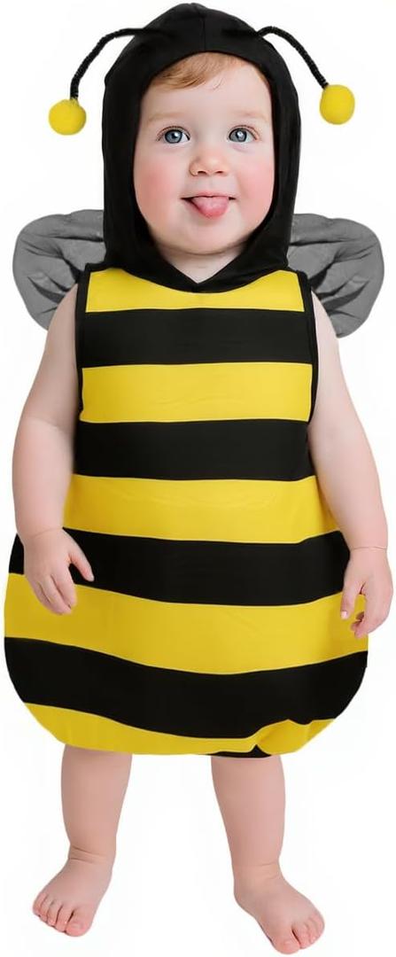 HOMELEX Halloween Toddler Animal Costume - Cutest Animals Infants Outfit for Baby 3-36 Months (2'-2'4", Yellow)