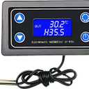 DC 12V Electronic Temperature Controller Programmable -50 to 110 Degree Celsius Heating/Cooling Thermostat Control Switch Module