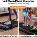 Compact Walking Pad Under Desk Treadmill, Portable Electric Walking Treadmill with Remote Control & LED Display for Home Office, Quiet Fitness Machine