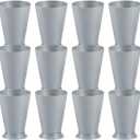 Fun Express Mint Julep Cups Silver Disposable Plastic - Set of 12 Premium 10oz Cups for Kentucky Derby Party Supplies | Perfect for Derby Parties, Cocktail Events & Southern Themed Celebrations