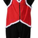 Adult Devil Krampus Onesie Krampus Costume Pajamas Horror Halloween Costumes Animal Cosplay pajamas for Women And Men