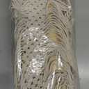 SnugLife Macrame Wall Hanging Shelf - 3 Tier Wall Plant Hanger Shelves with Handmade Woven Rope - Boho Shelves Organizer for Kitchen, Bathroom, Home Storage, Floating Plant Shelf (Pine Wood)