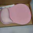 ErgoComfort Gel Wrist Rest Mouse Pad-Ergonomic Office Mousepad with Wrist Support-Non-Slip, Design Desk Accessories Mat for Home & Game Decor (02Pink Serenity)