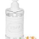 Autumn Alley Glass & White Metal Farmhouse Soap Dispenser for Hand Wash, Sanitizer, Lotion, Dish Soap  Rust-Proof Liquid Soap Container with Pump for Kitchen/Bathroom  Charming SOAP Label Design