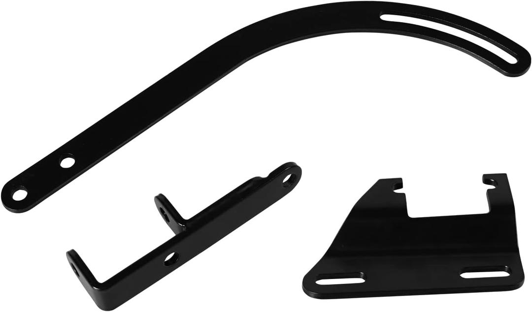 Alternator Bracket Kit Compatible with Chevy Small Block SWP SBC 283 305 327 350 Short Water Pump Drivers Side Black