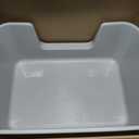Cat Litter Box with High Sides for Indoor Cats,Low Entry Open Top Cat Litter Pan for Kittens & Senior Cats,High Wall Easy Cleaning Anti-Splashing cat Litter Tray (Grey), 20.6"L x 15.7"W x 7.8"H