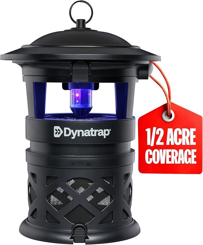 Dynatrap DT1130SR 1/2 Acre Mosquito & Flying Insect Outdoor Trap and Killer – Kills Mosquitoes, Flies, Wasps, Gnats, & Other Flying Insects - Bug Zapper Alternative – Black | UV-LED Flying Insect Killer, Outdoor Fly Control, Kills Mosquitoes, Gnats, Flies, Moths, Wasps, Bug Zapper Alternative