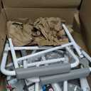 Bedside Commode with Wheels, Shower Wheelchair with Footrest for Elderly