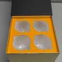 KANARS Old Fashioned Whiskey Glasses with Luxury Box - 10 Oz Rocks Barware For Scotch, Bourbon, Liquor and Cocktail Drinks - Set of 4 - Men Gift