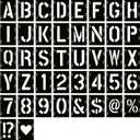YEAJON 3 Inch Letter Stencils Symbol Numbers Craft Stencils, 42 Pcs Reusable Alphabet Templates Interlocking Stencil Kit for Painting on Wood, Wall, Fabric, Rock, Chalkboard, Sign, DIY Art Projects