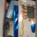 76pcs Happy Birthday Balloon Banner, Blue Balloons Letters, Personalized 16" Mylar Foil Birthday Decorations Includes 2 Sets A- Z, 1 Set Number 0-9 and "HAPPY BIRTHDAY" Letters (with Balloon Pump)