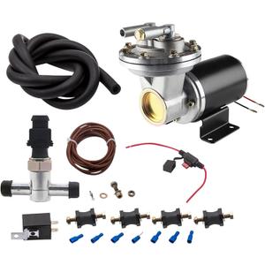 maXpeedingrods 28146 12V Electric Vacuum Pump Kit, Brake Booster Vacuum Pump, 18" to 22" Electrical Vacuum Pump for Brake, w/Installation Kit