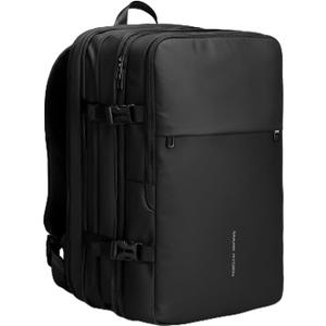 MARK RYDEN ExtraLarge 40L Travel Backpack, Carry On Backpack, Water Resistant Lightweight Daypack for Flight (Black)