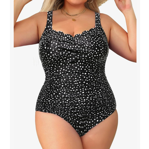 Aqua Eve Womens Plus Size One Piece Swimsuit- Tummy Control Bathing Suit Full Coverage Swimwear 20W
