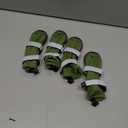 Spark Paws Dog Shoes, Waterproof Dog Boots for Medium to Large Dogs, Non Slip, Breathable Dog Booties and Paw Protectors - 4PCS Doggie Hiking Boots with Reflective Straps - Green, Size 1