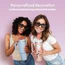 Mity rain Set for Stanley: 10pcs Cup Accessories, Straw Cover Cap, Spill Proof Stopper, Letter Charm, Style W, 30 oz