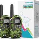FOREDOM Walkie Talkies for Kids Walkie Talkies Long Range for Boys & Girls Age 3 to 12 Year Old Birthday Cool Army Toys - 2 Pack (Camo Green)