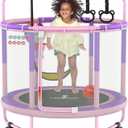 LANGXUN 5ft 6-in-1 Kids Trampoline, Mini Toddler Trampoline for Girls Boys