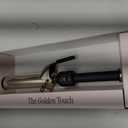 HOT Tools 24K Gold Professional 1 1/2" Extended Barrel Curling Iron with Clamp for Bouncy Curls, Faster Styling, Less Damage & Long-Lasting Results
