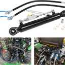 Universal Replacement for Hydraulic Top Link Cat. 1-1 with Locking Block 20 7/ 8” - 31 7/ 8” with 2 x Hose and a Dual Check Vavle, Fits for Tractors, Excavators