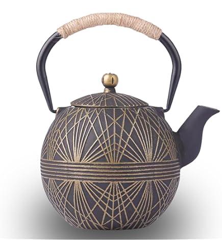 Enameled Cast Iron Teapot 34oz（1000ml - Japanese Style