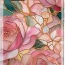 Esdot for iPhone 15 Case Cute - Wireless Charging Compatible - Dual-Layer Soft Silicone + Hard Shell - Trendy Wildflower Design - Protective Phone Cover for Women Girls - Pink Rose Bouquet