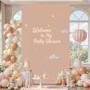 Square Backdrop Arch Cover Nude 6.6FT x 4FT Square Arch Backdrop Covers Stretchy Spandex Fitted Square Backdrop Cover for Birthday Party Wedding Ceremony Banquet Decoration