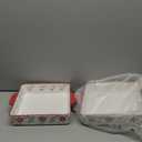 Coloch 2 Pack Ceramic Baking Dishes for Oven, 9 Inch Square Baking Pan with Handle Casserole Dish Lasagna Pan Bakeware Cake Pans for Lasagna, Casserole, Roasted Meat, Brownies, Red