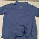 Calvin Klein Boys' Short Sleeve Micro Pique Solid Polo, Dark Denim, 14-16 L