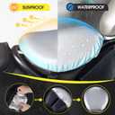 Foldable Motorcycle Gel Seat Cushion with Sunshade Cover 3D Dome-Shaped High Elasticity Shock Absorption Seat Pad, Comfort & Butt Protection for Long Rides, Stay Cool & Comfortable