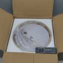 SineRise 12" Flush Mount Ceiling Light,25W LED Rattan Ceiling Light Fixture,Dimmable Handmade Boho Light Fixtures with Rattan,Farmhouse Lighting Fixtures Ceiling for Hallway Kitchen Bedroom(Gold)