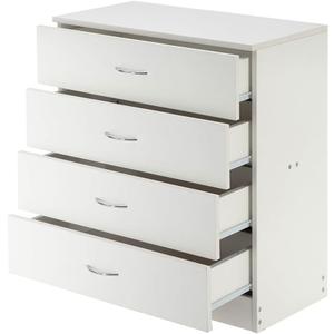 Nightstand with Drawers, Modern Bedside Tables Night Stand, Storage Organizer for Bedroom, Closet, Hallway, Nursery, White-2
