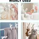 Pool Cover Clip Kit and Pool Cover Side Organizer Straps, Assist Single Person to Install Cover and Side Holder for Easy Access (4X Organizer Straps, 8X Clips)