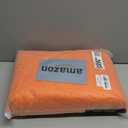 MIULEE Orange Microfiber Bathroom Rugs and Mats Sets 2 Pieces Extra Thick Non Slip Bath Mat Absorbent Soft Shaggy Washable Quick Dry Rug for Bath Room Floor Restroom, 16"x24"+20"x30"