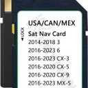Navigation SD Card Compatible with 2016-2020 CX-5 / CX-9, 2014-2018 3, 2016-2023 6 / CX-3 / MX-5, Upgraded USA/CAN/MEX Maps